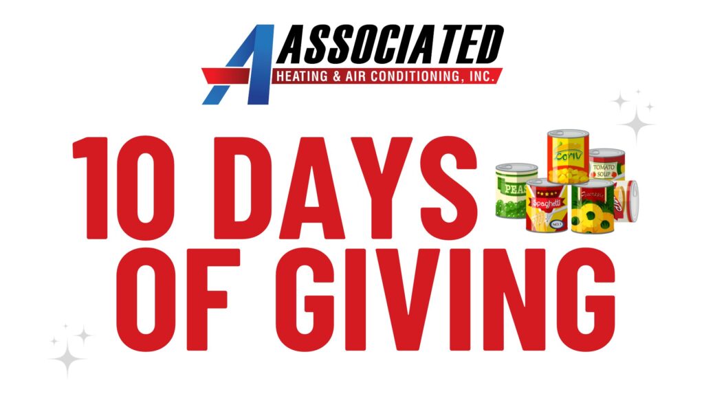 Associated Heating & Air Conditioning's annual 10 Days of Giving canned food drive for Food for Lane County