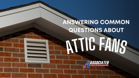 attic fan and vent in a home