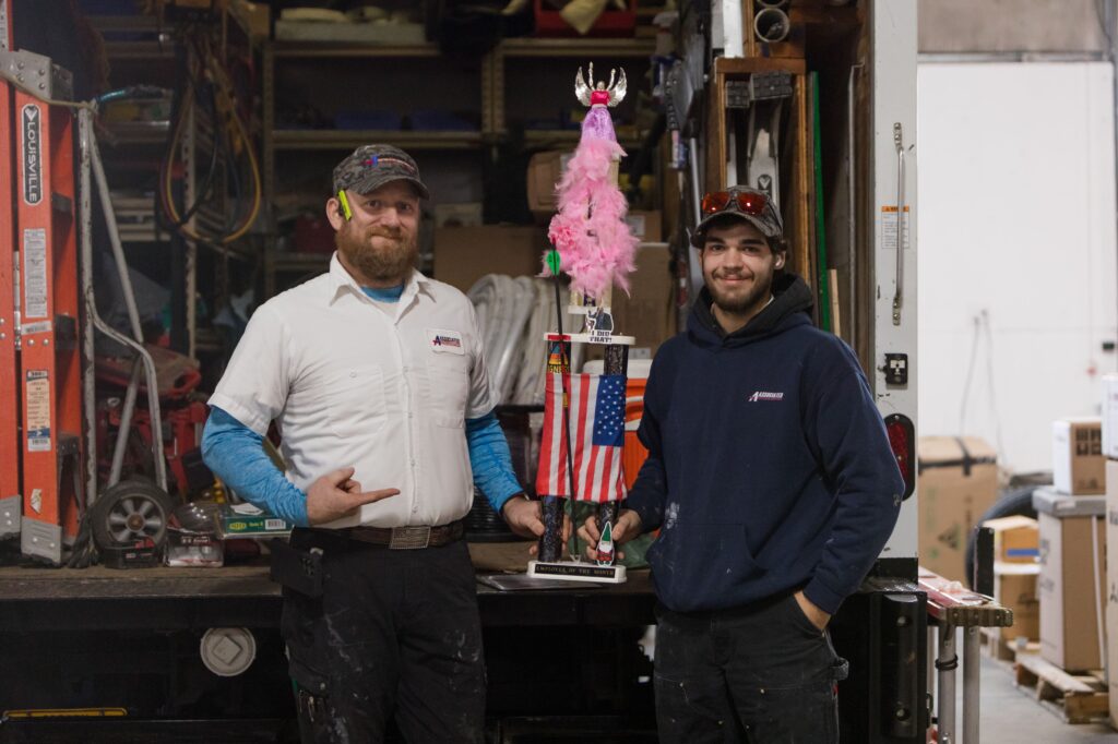 November 2023 Employee of the Month awarded to Matthew, an Install Technician at Associated Heating & Air Conditioning