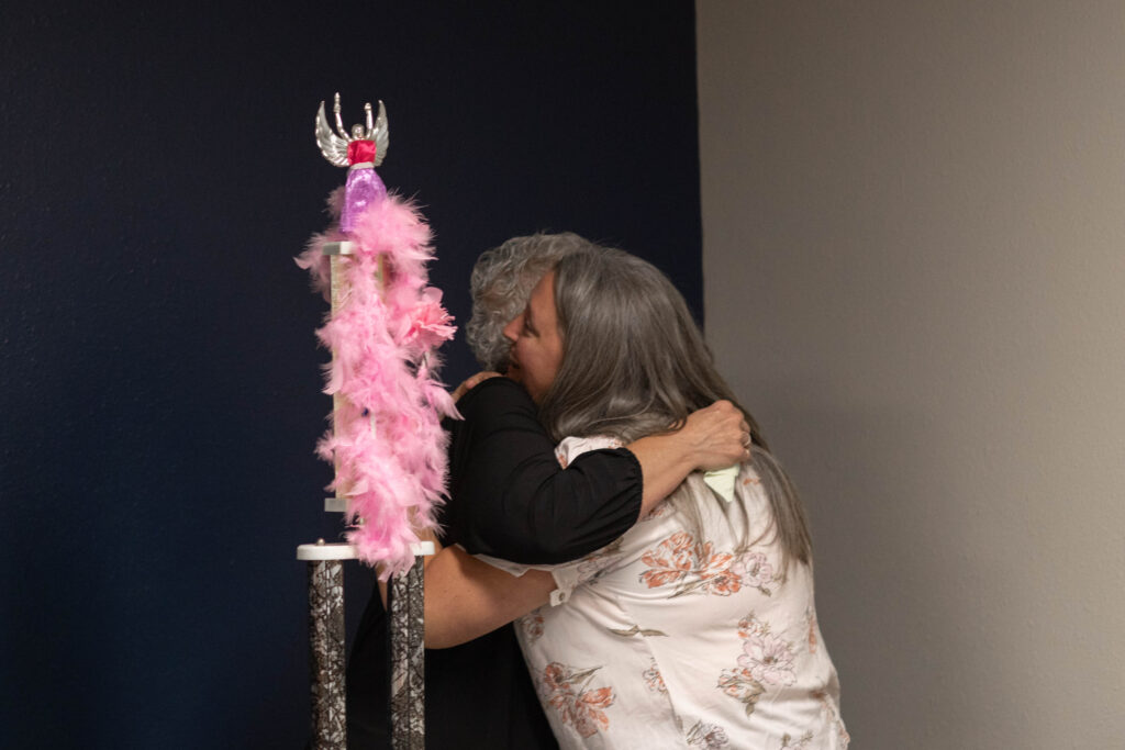 August Employee of the Month, Debbie, chose and passed the torch to our September Employee of the month, Kim at Associated Heating