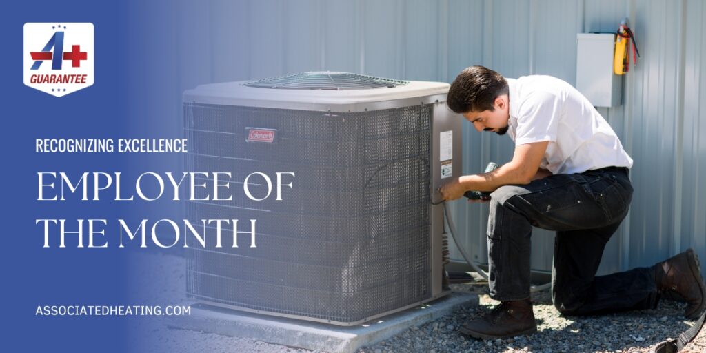 July 2023 Employee of the Month, Darius, was awarded from Associated Heating & Air Conditioning in Eugene, Oregon.